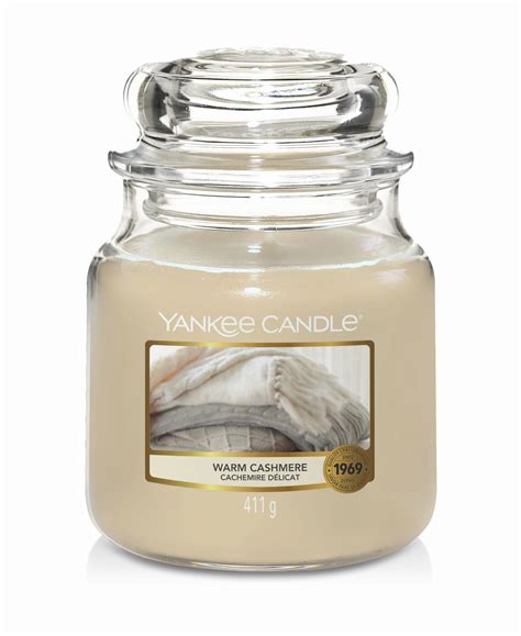 Yankee Candle świeca Zapachowa Warm Cashmere średni Słoik Silkydream