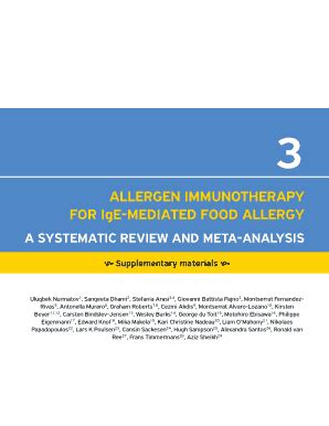 Fillable Online FOR IgE MEDIATED FOOD ALLERGY Fax Email Print PdfFiller