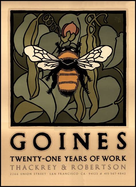 David Lance Goines Bee Art Artist Palette Artist