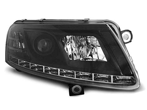 Paire De Feux Phares Audi A C Daylight Drl Led Noir