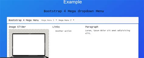 Bootstrap 4 Mega Dropdown Menu Javatpoint