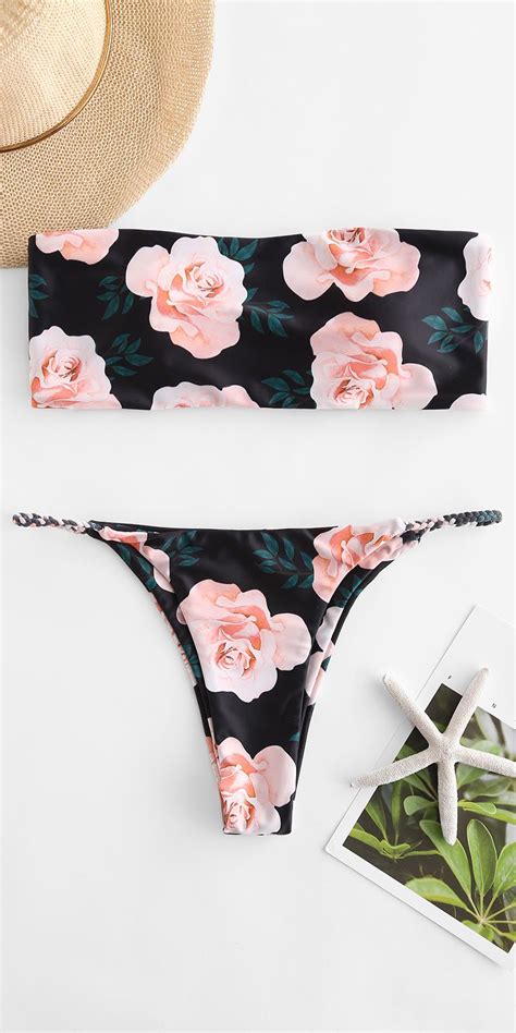 2019 New Floral Swimsuits You Need To Try Floral Bikini Set Floral