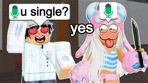 I Fell In Love In Roblox Mm2 Voice Chat Youtube