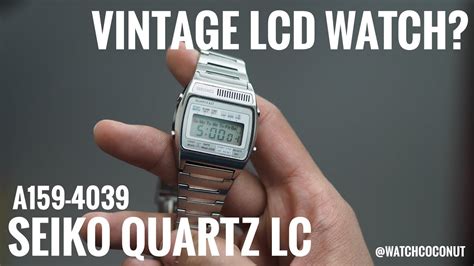 Vintage Lcd Watch Seiko Quartz Lc A159 4039 Watchcoconut Youtube