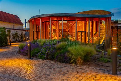 Sunset View Of Museum Of Hans Christian Andersen In Odense Denm