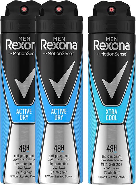 Rexona Men Antiperspirant Deodorant Active Dry Ml Pack Of