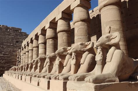 Premium Photo Avenue Of The Sphinxes At Karnak Temple In Luxor Egypt