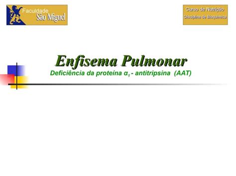 Enfisema Pulmonar Ppt