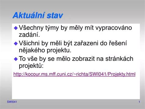 PPT Aktuální stav PowerPoint Presentation free download ID 3733477