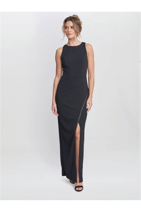 Esmeralda Sleeveless Column Maxi Dress Women From Yumi Uk