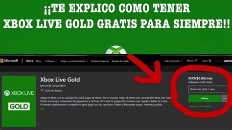 Como Tener XBOX LIVE GOLD Para SIEMPRE Truco Xbox One Xbox 360