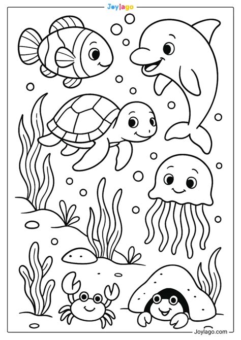 tranh   dong vat bien sea animals joylago