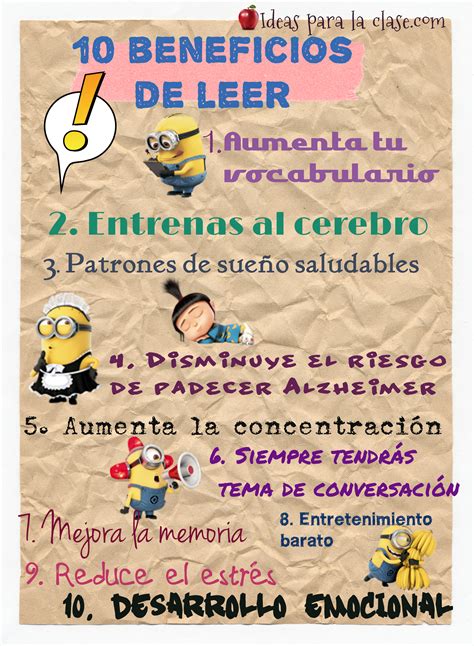 Beneficios De Leer Ideas Para La Clase