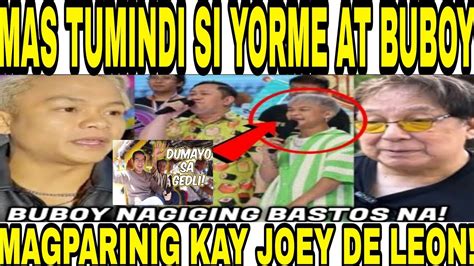 Yorme Isko At Buboy Mas Tumindi Sa Pagpaparinig Kay Joey De Leon Pa