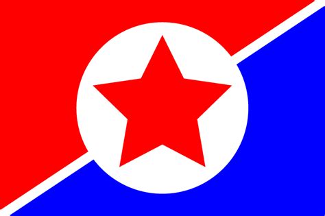 Flag of a Korea united under Communist Rule : r/vexillology