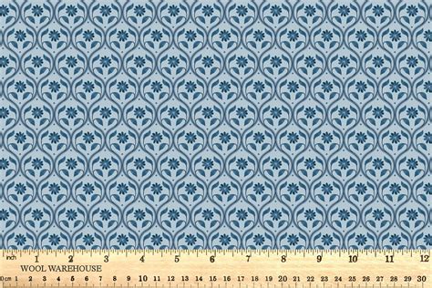 Lewis And Irene Brensham Floral Trellis French Blue A752 2