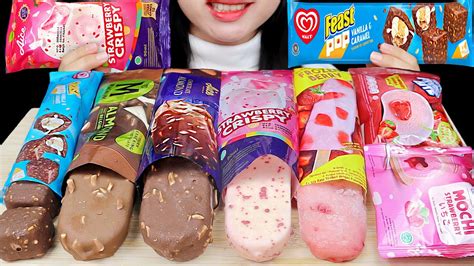 ASMR CHOCOLATE AND PINK ICE CREAM MAGNUM ALMOND CAMPINA FROZENBERRY