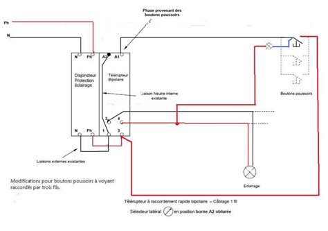 Branchement Poussoir Avec Voyant Lumineux