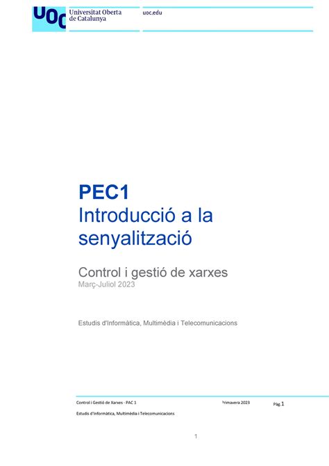 PEC1 Solucio Professor Català Control i Gestió de Xarxes PAC 1