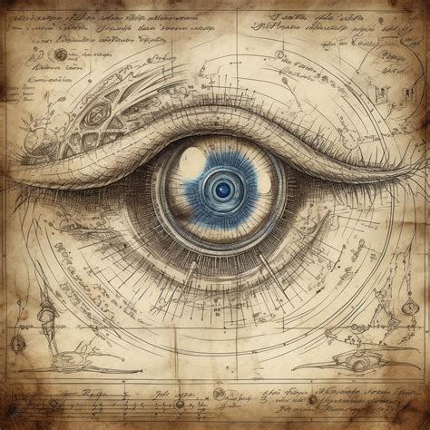 Premium Photo | Anatomical diagram of the human eye schematic technical