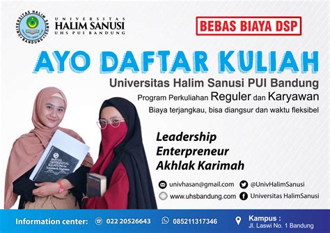 Universitas Halim Sanusi PUI Bandung Menerima Pendaftaran Mahasiswa