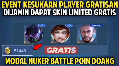 Update Event Baru Player Gratisan Skin Gratis Mlbb Modal Nuker