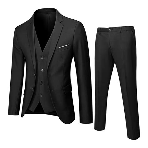 Men Suits 3 Pieces Set Slim Fit Wedding Suit Groomsmen Prom Suit Tuxedo Business Formal Casual