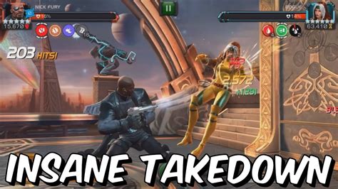 Nick Fury Insane Variant 3 Regeneration Rogue Takedown Marvel Contest Of Champions Youtube