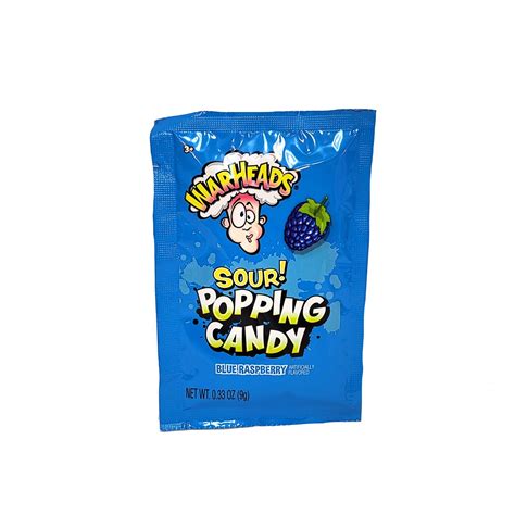 Warheads Sour Popping Candy Blue Raspberry Flavour Pixies Candy Parlour