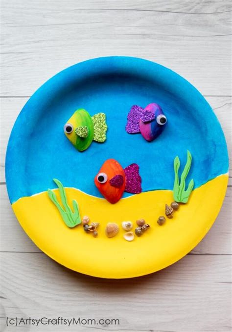 Paper Plate Seashell Craft For Preschoolers Artsy Craftsy Mom