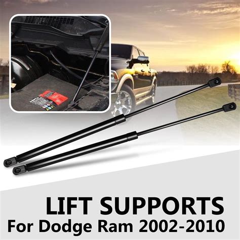 Set Of Pcs Bonnet Hood Lift Supports Shock Struts Hydraulic Support