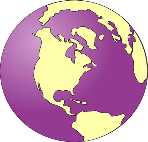 purple tinted earth clip art  clkercom vector clip art