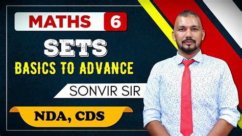 6 SETS Maths Foundation Classes 11th Class Maths NDA JEE