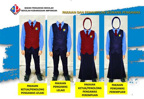 Baju Pengawas Sekolah Rendah Perempuan Baju Kemeja Putih Dan Kain