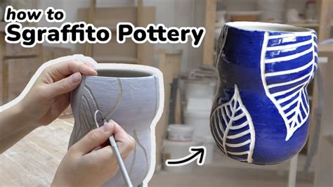 How to Sgraffito Pottery // Step-by-step Sgraffito Tutorial - YouTube ...