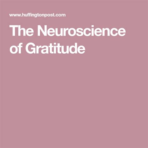 The Neuroscience Of Gratitude