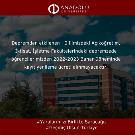 Anadolu Üniversitesi on Twitter Açıköğretim İktisat ve İşletme