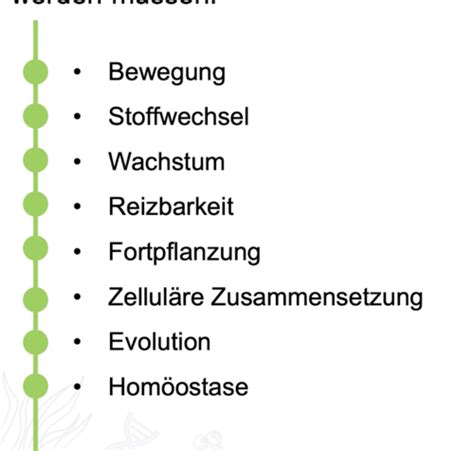 Biologie Grundlagen Des Lebens Karteikarten Quizlet