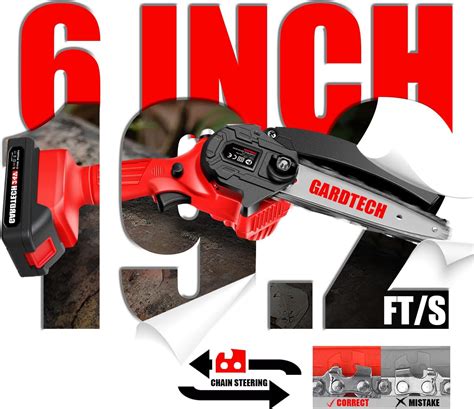 Best Mini Chainsaw Inch Gardtech Cordless Portable Electric Chain