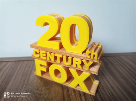 3d Printed 20th Century Fox Style Logo Mixed Color 3d - Etsy