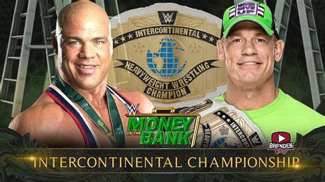 Money In The Bank John Cena C Vs Kurt Angle Intercontinental