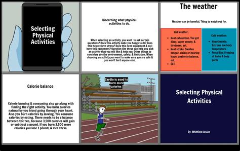 Selecting Physical Activities Storyboard Par 912c7139