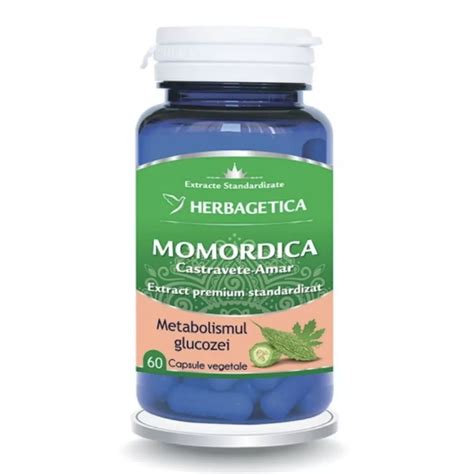 Herbagetica Momordica Extract Castravete Amar Cps X 60 Pret