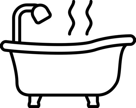 Hot Tub Line Icon 16843068 Vector Art At Vecteezy