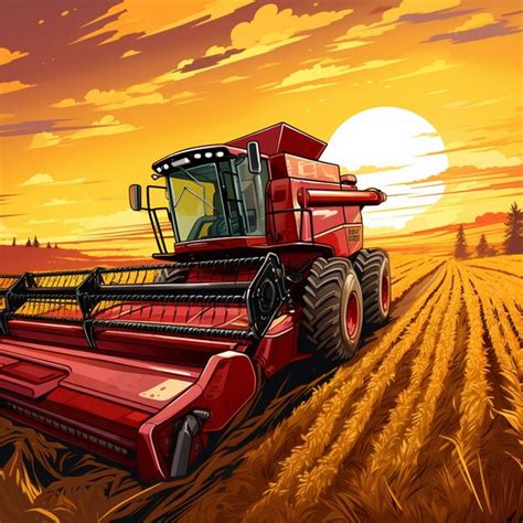 Premium AI Image Revolutionizing Harvest A Bold Showcase Of Farm