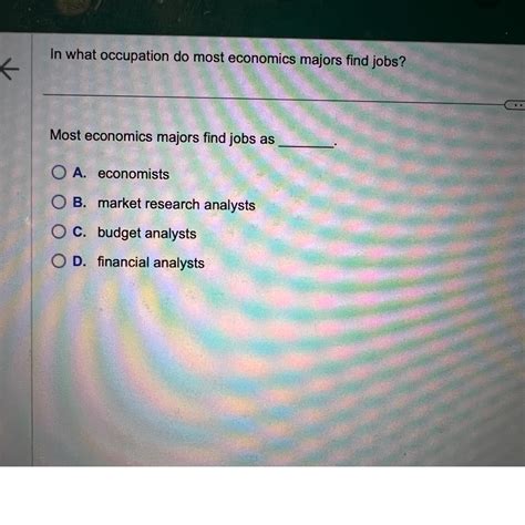 Solved In what occupation do most economics majors find | Chegg.com