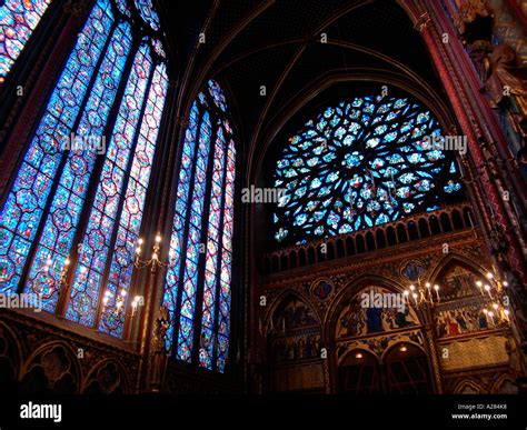 La Sainte Chapelle The Holy Chapel Paris France Stock Photo Alamy