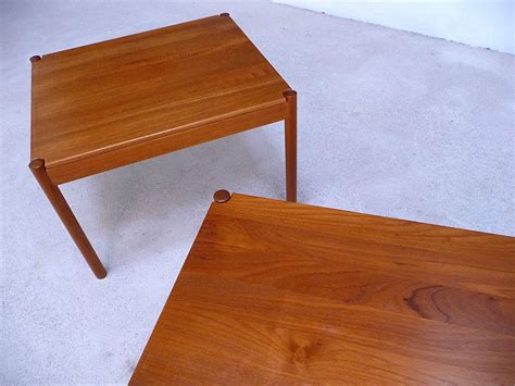 Dänische Vintage Beistelltische aus Teak von Magnus Olesen 1960er 2er