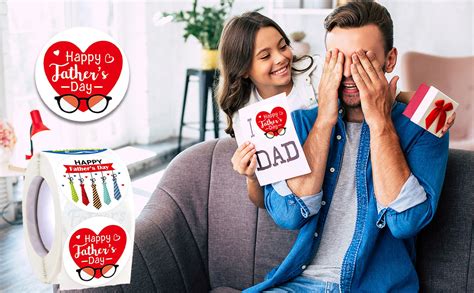 Fathers Day Stickers 500pcs Happy Fathers Day Stickers 8 Design