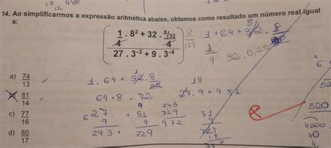 URGENTEE Ao simplificarmos a expressão aritmética obtemos como